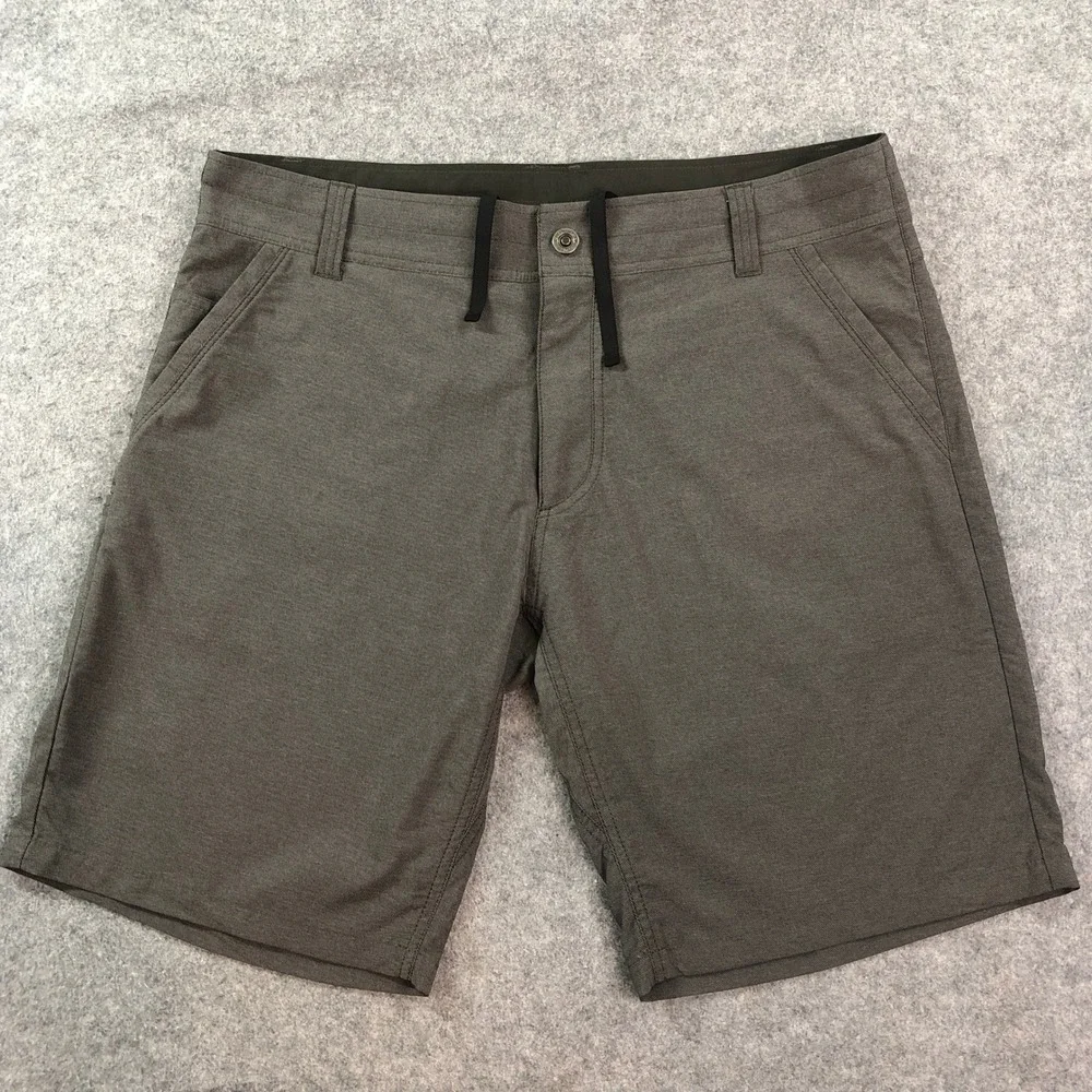 KUHL Mens Amphibia Shorts 36x10 Gray Technical Stretch Hiking Outdoor #5129